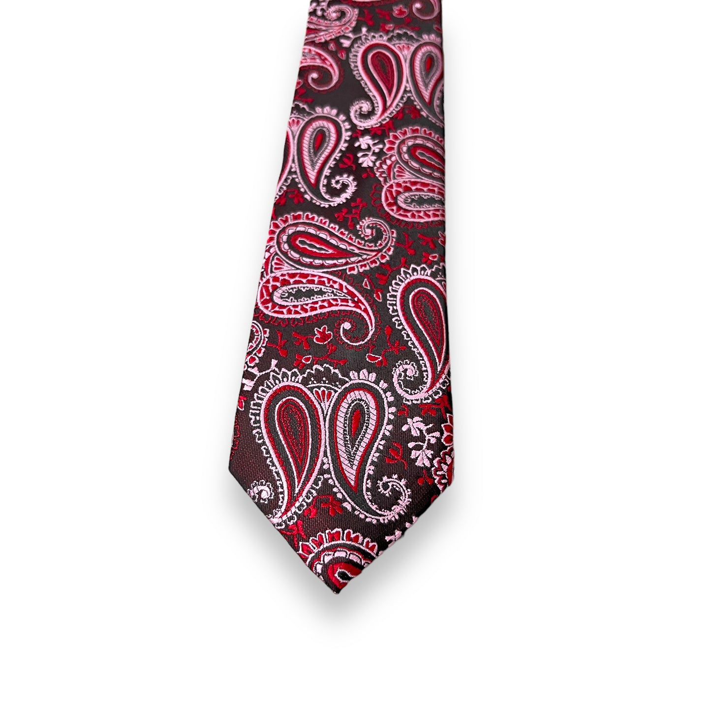 Dark Maroon Paisley Tie