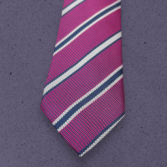 Pink Stripe Tie