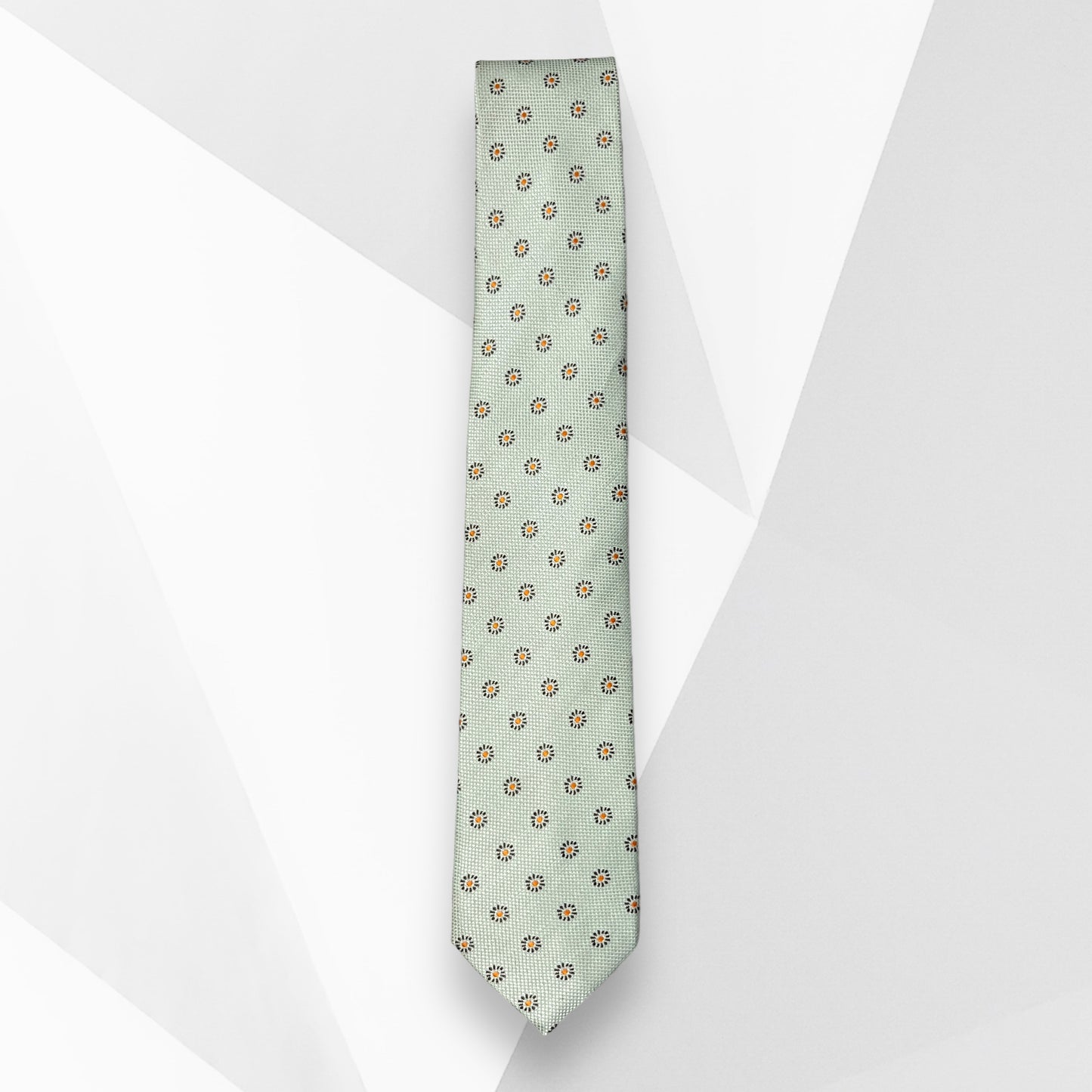 Pista Green Floral Tie