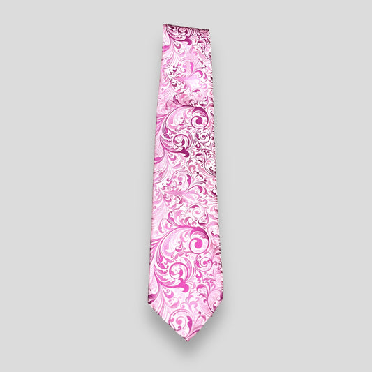 Pink Abstract Tie