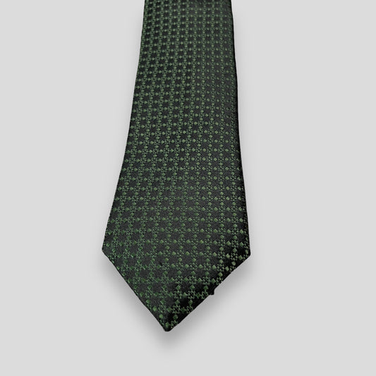 Olive Green Dotted Tie