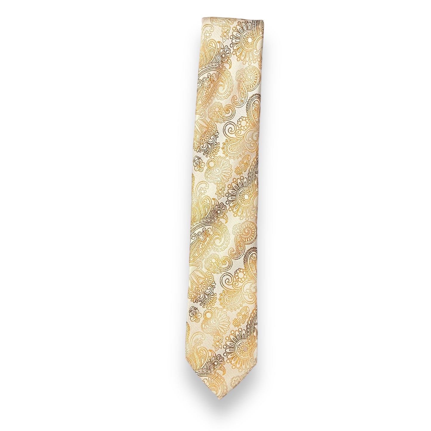 Beige Floral Tie