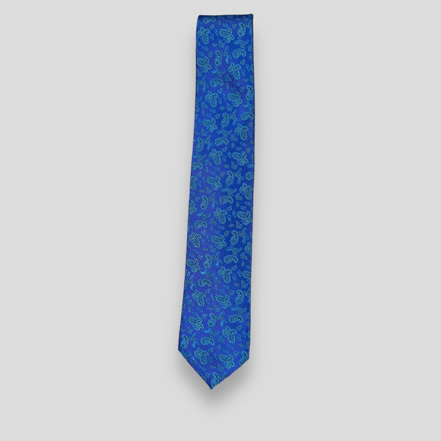 Blue Small Paisley Tie