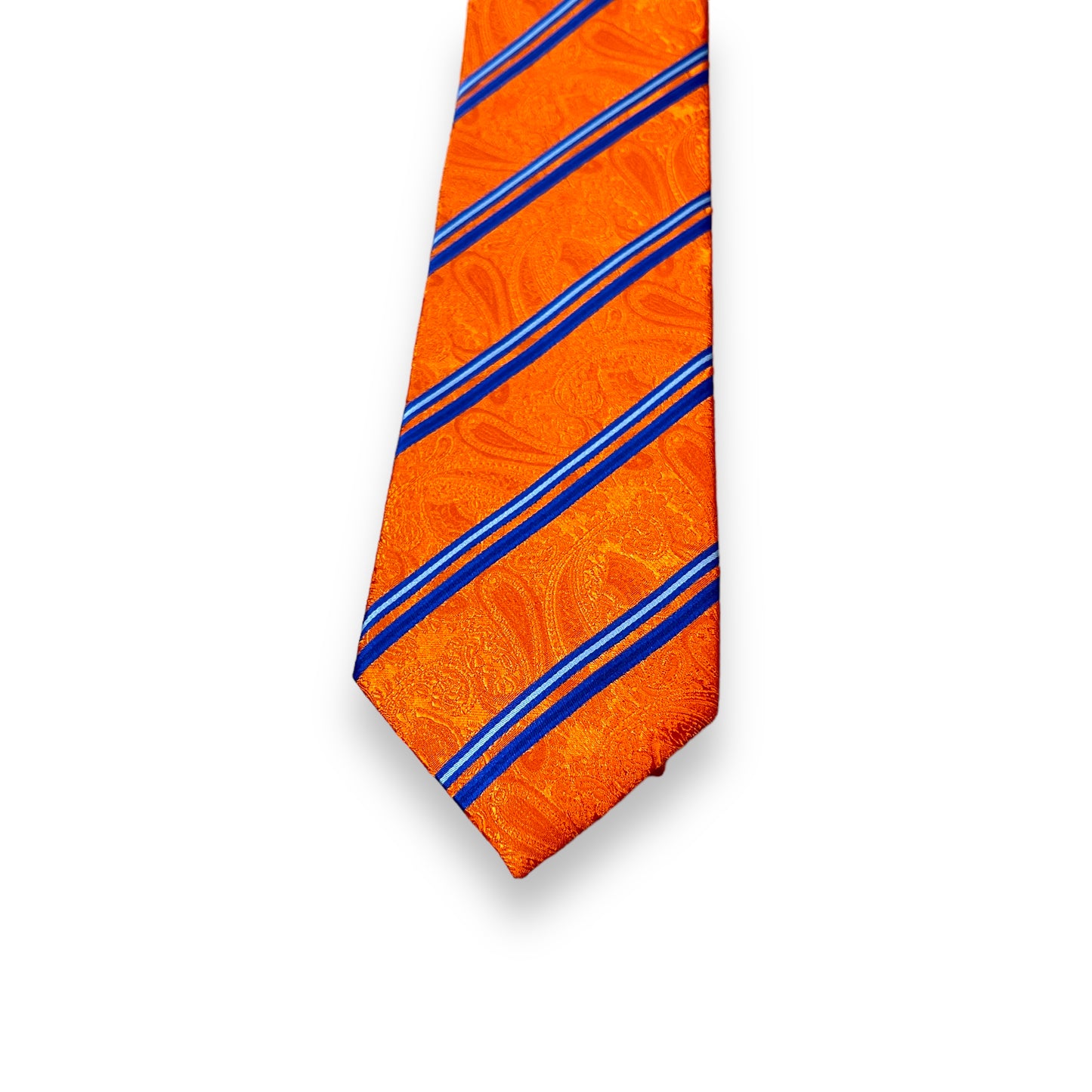 Dark Orange Stripe Tie