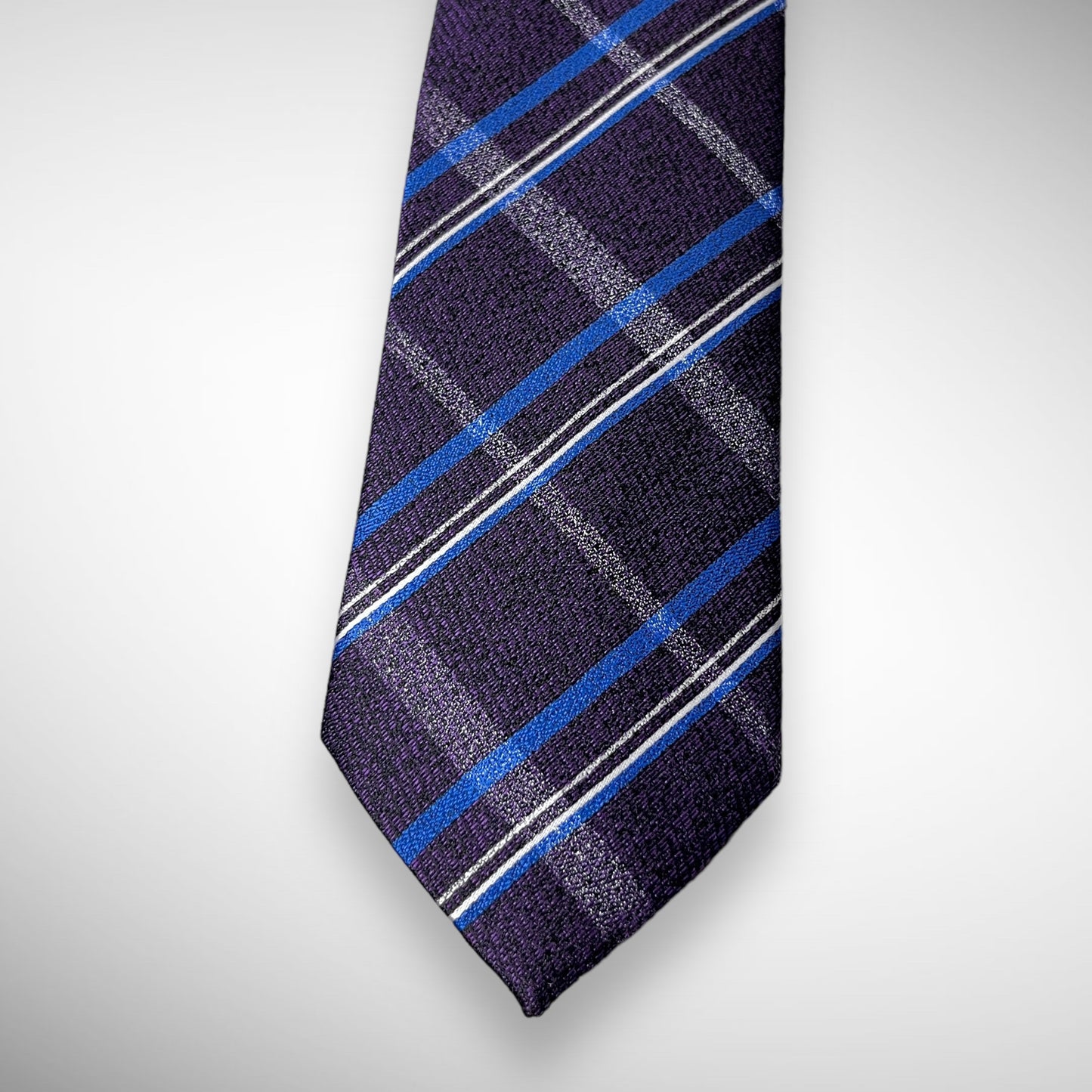 Purple Plaid Tie