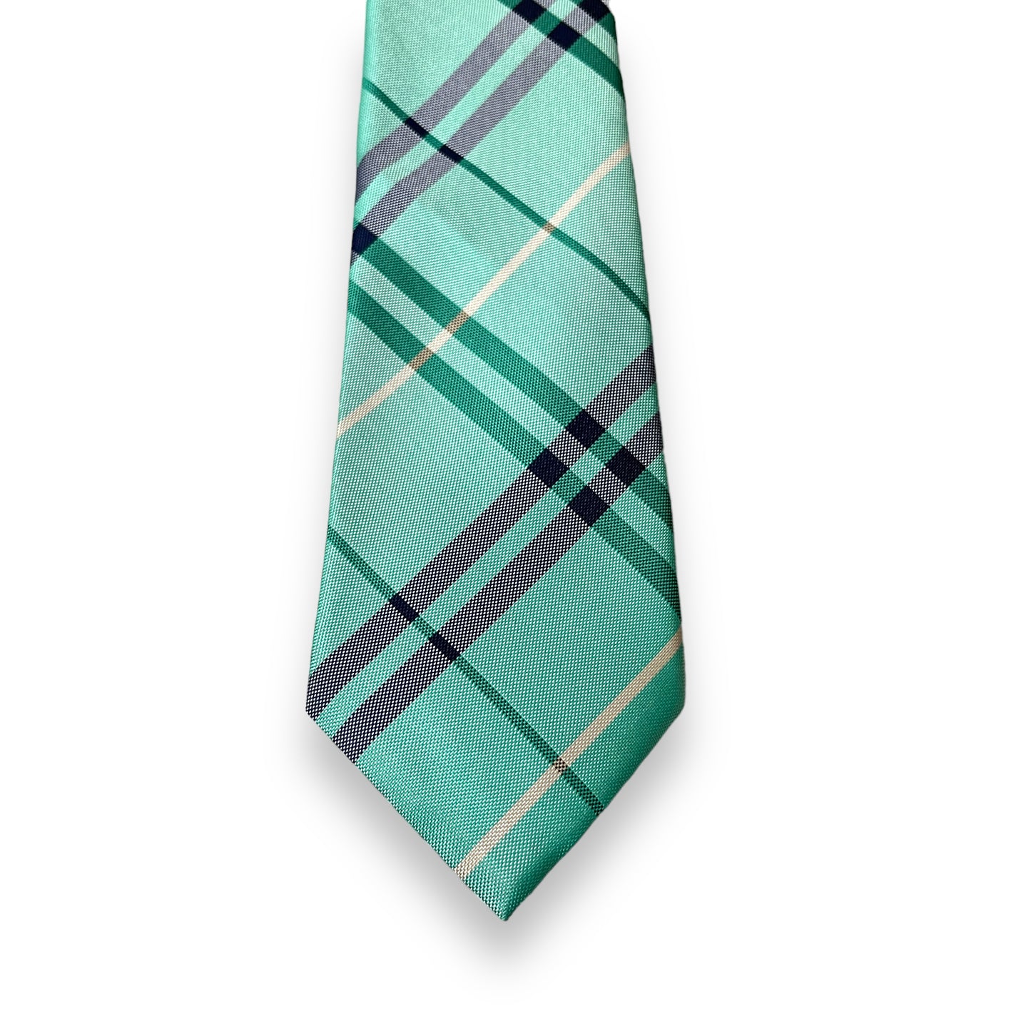 Mint Green Plaid Tie