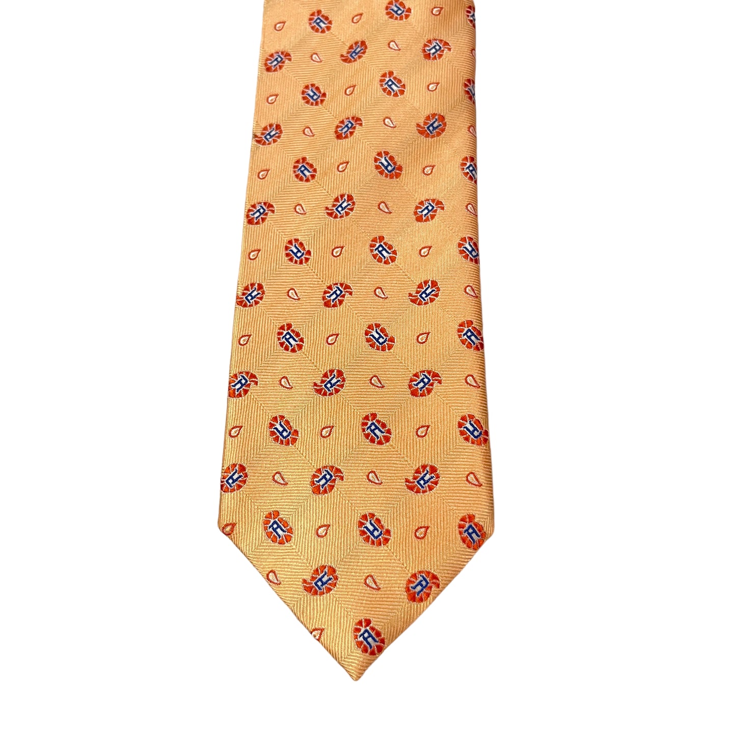 Peach Small Paisley Tie