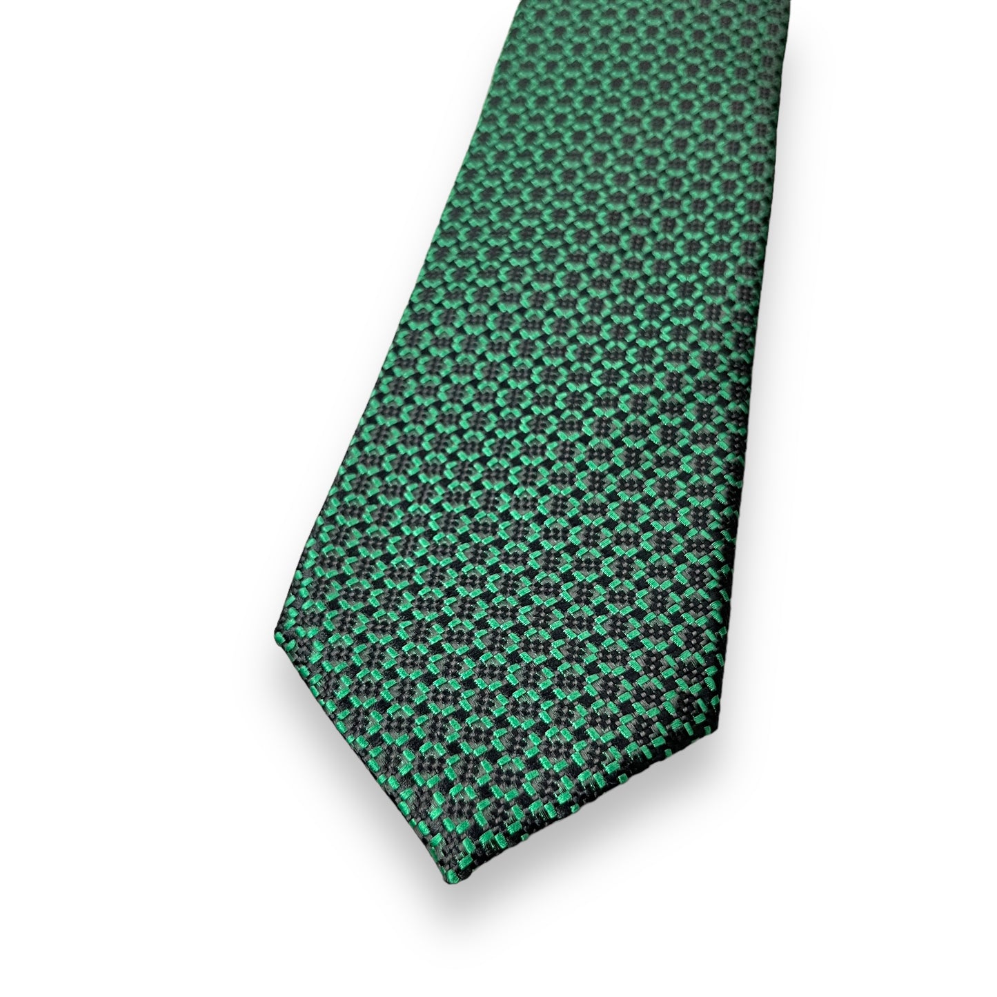 Green Dotted Microsilk Tie