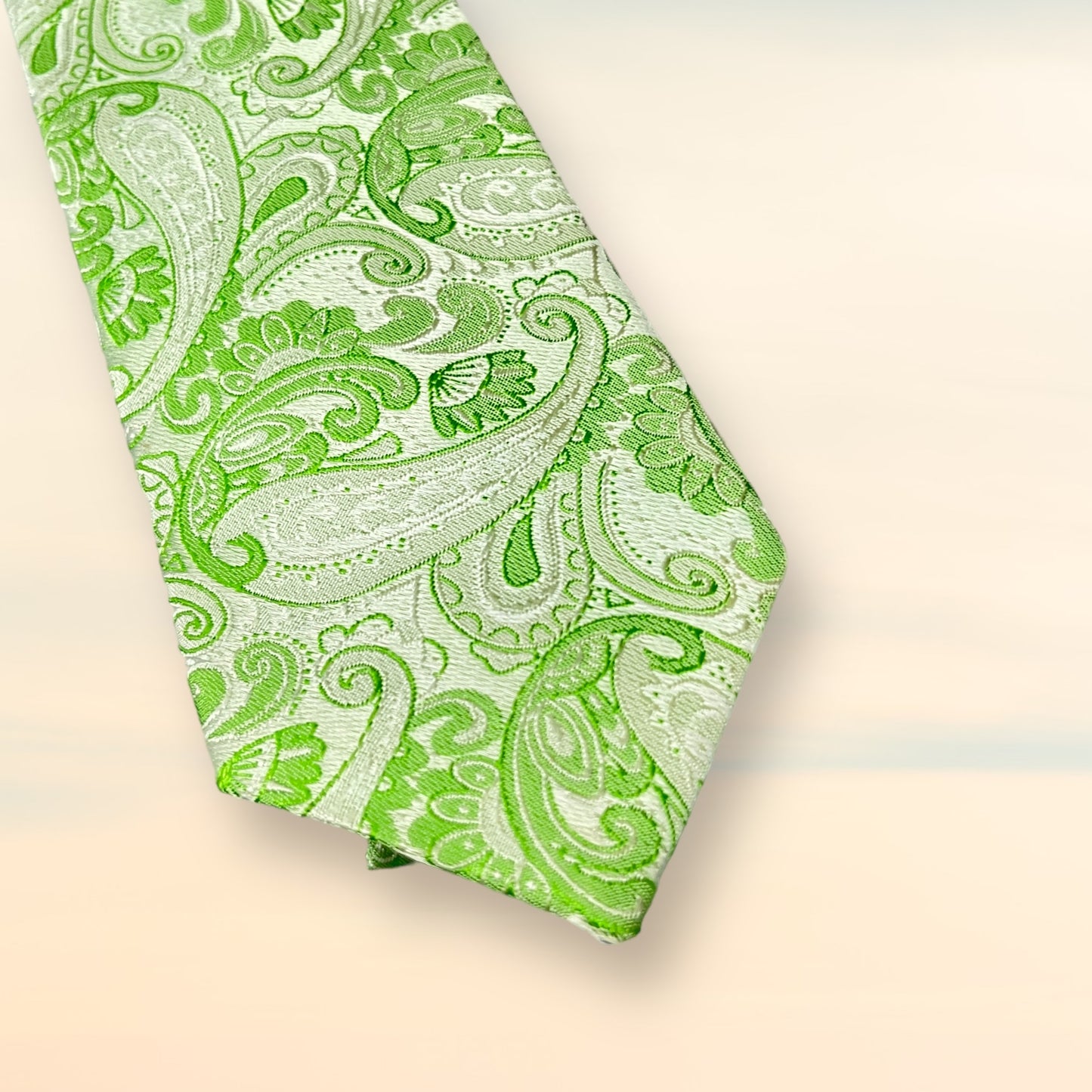 Green Paisley Tie