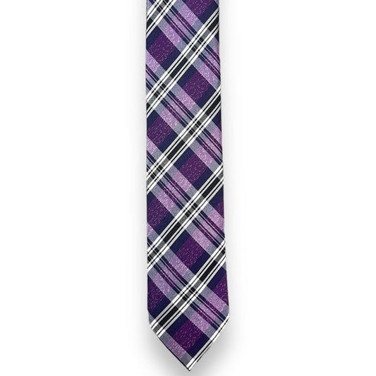 Purple Plaid Tie