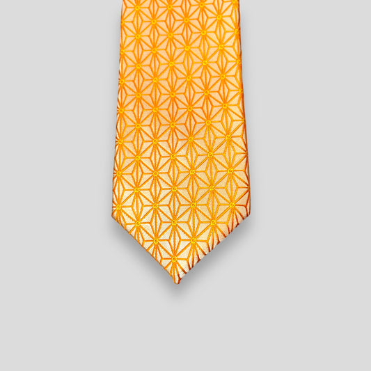 Orange Geometric Tie