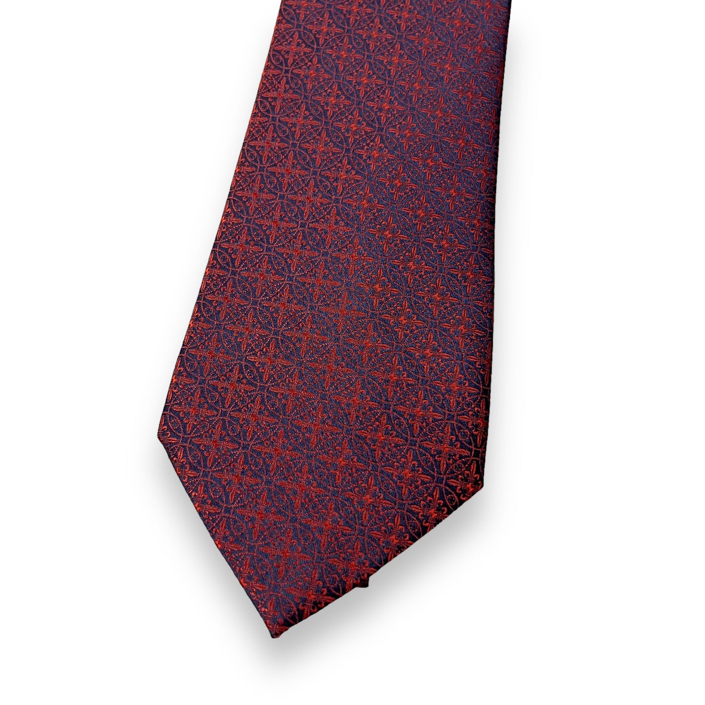 Dark Maroon Broad Geometric Tie