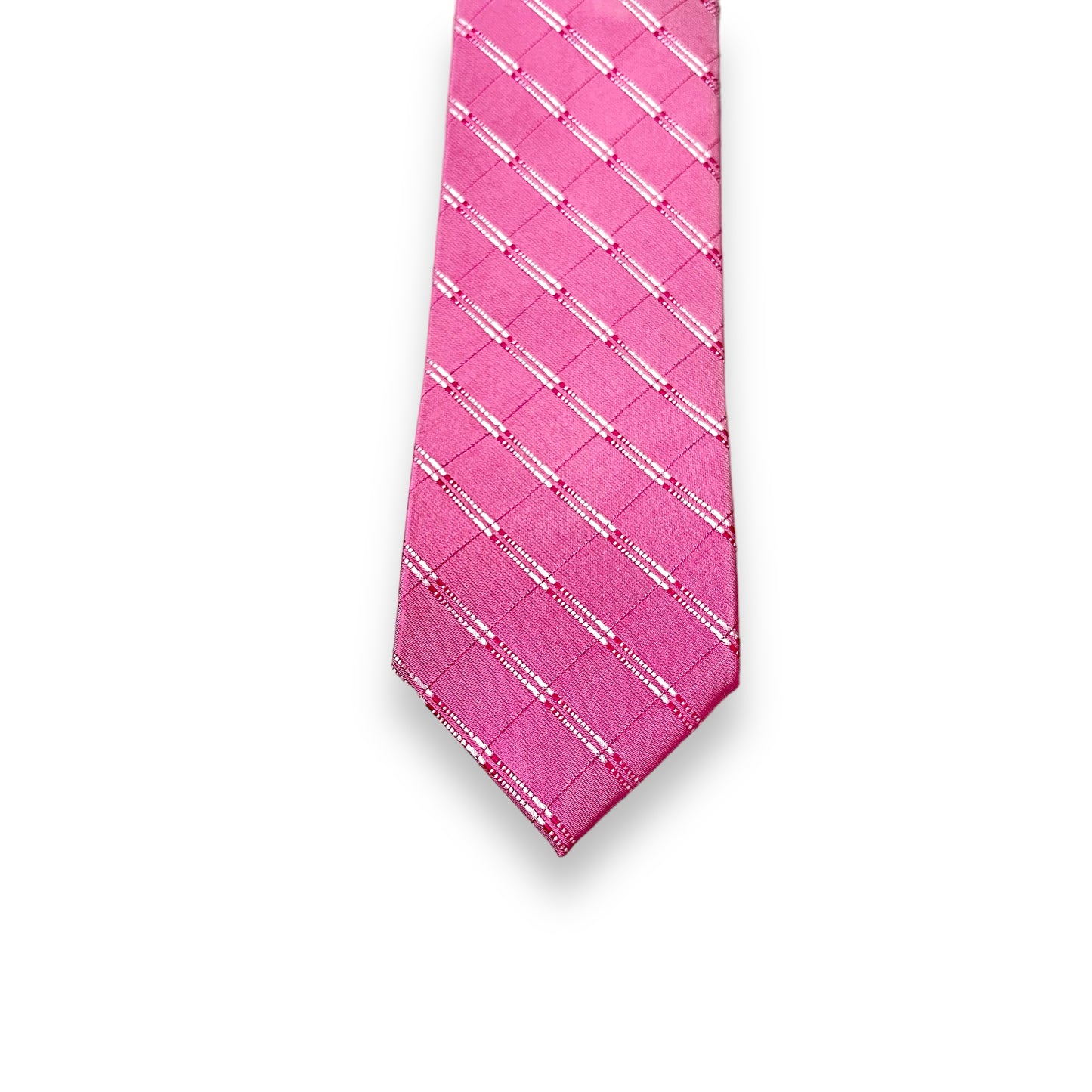 Pink Plaid Tie