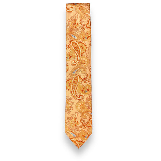 Peach Paisley Tie