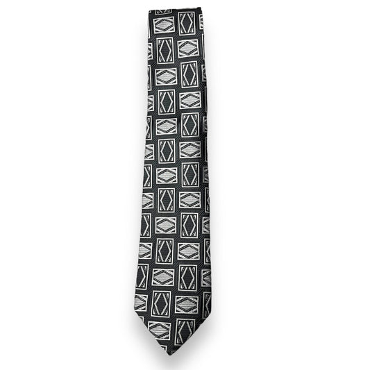 Black And White Geometric Tie