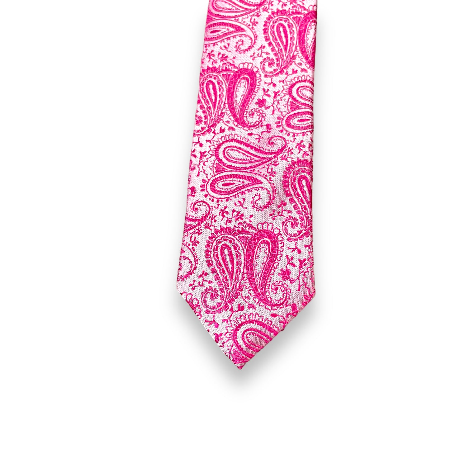 Hot Pink Self Paisley Tie