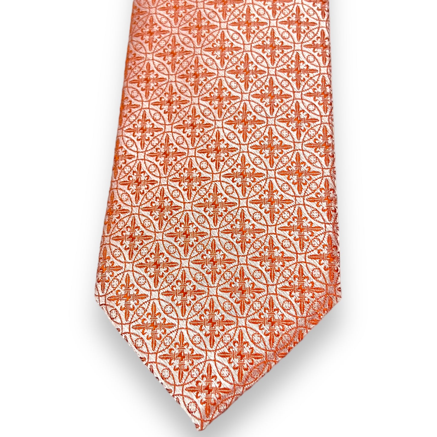 Peach Geometric Tie