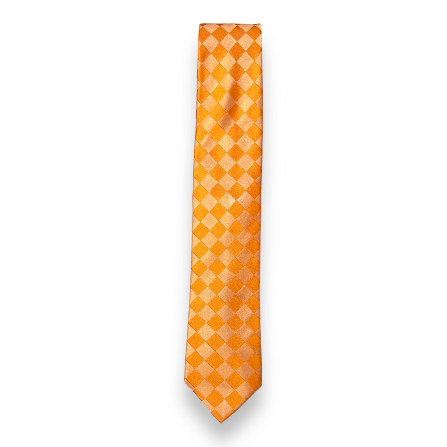 Orange Checkered Tie