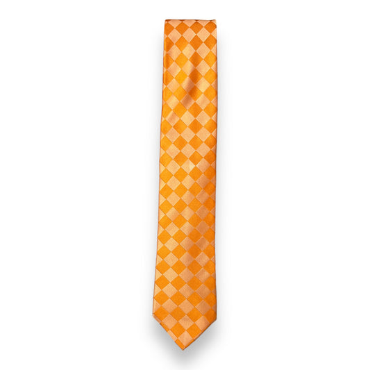 Orange Checkered Tie