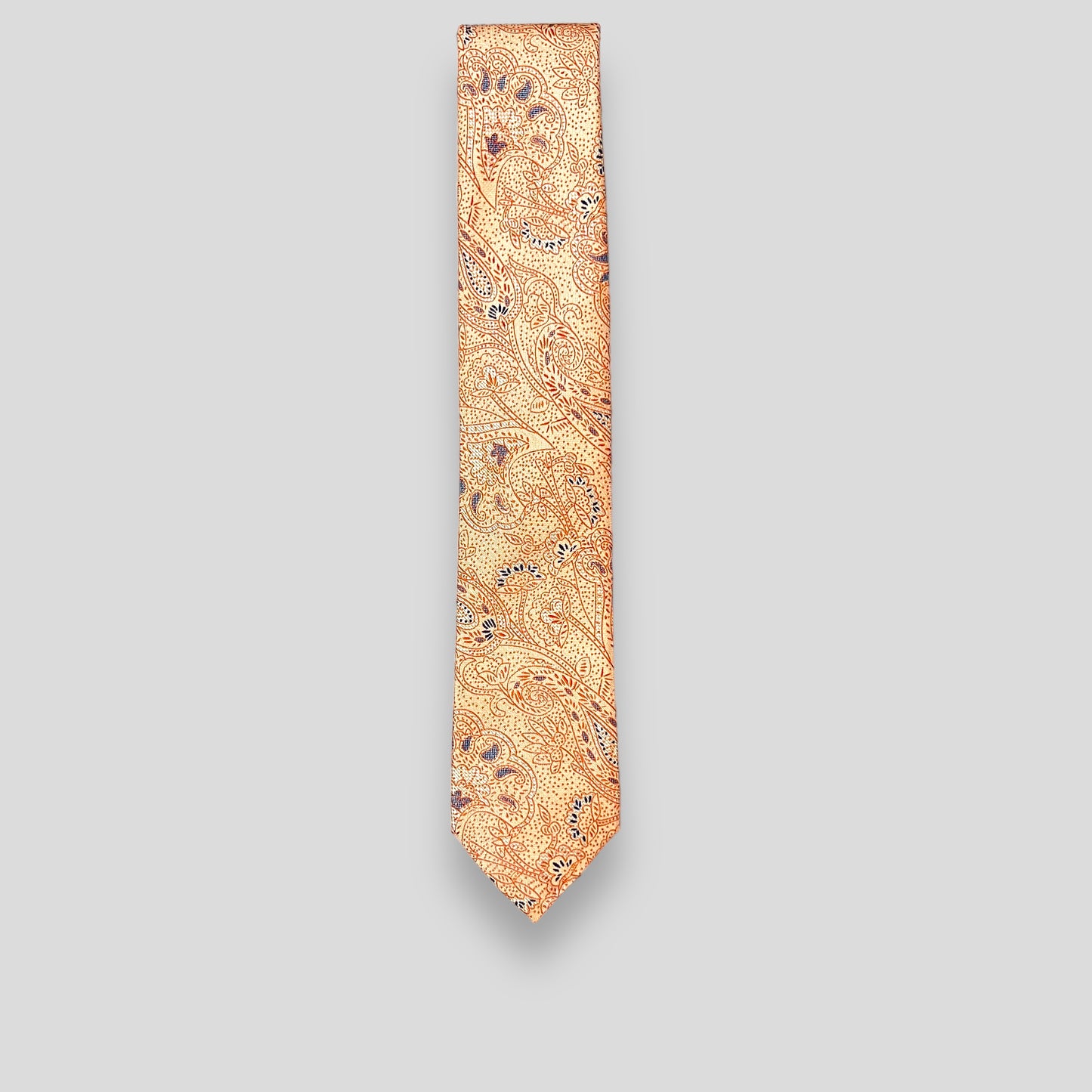 Peach Paisley Tie