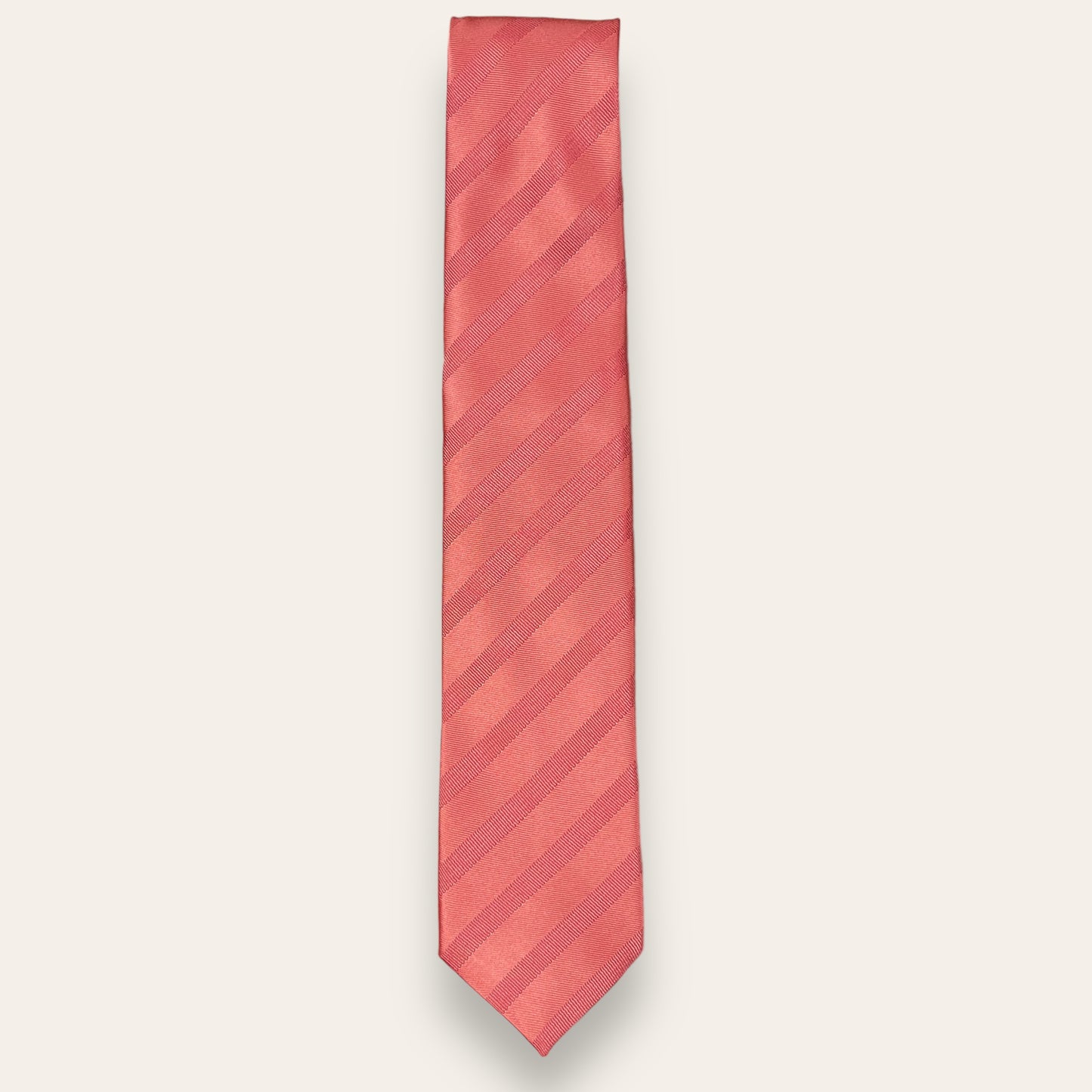 Rose Gold Self Stripe Tie