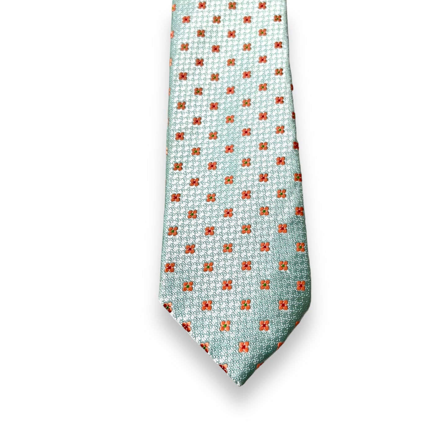 Sea Green Geometric Tie