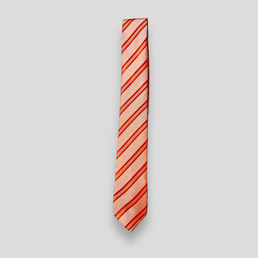 Orange Stripe Tie