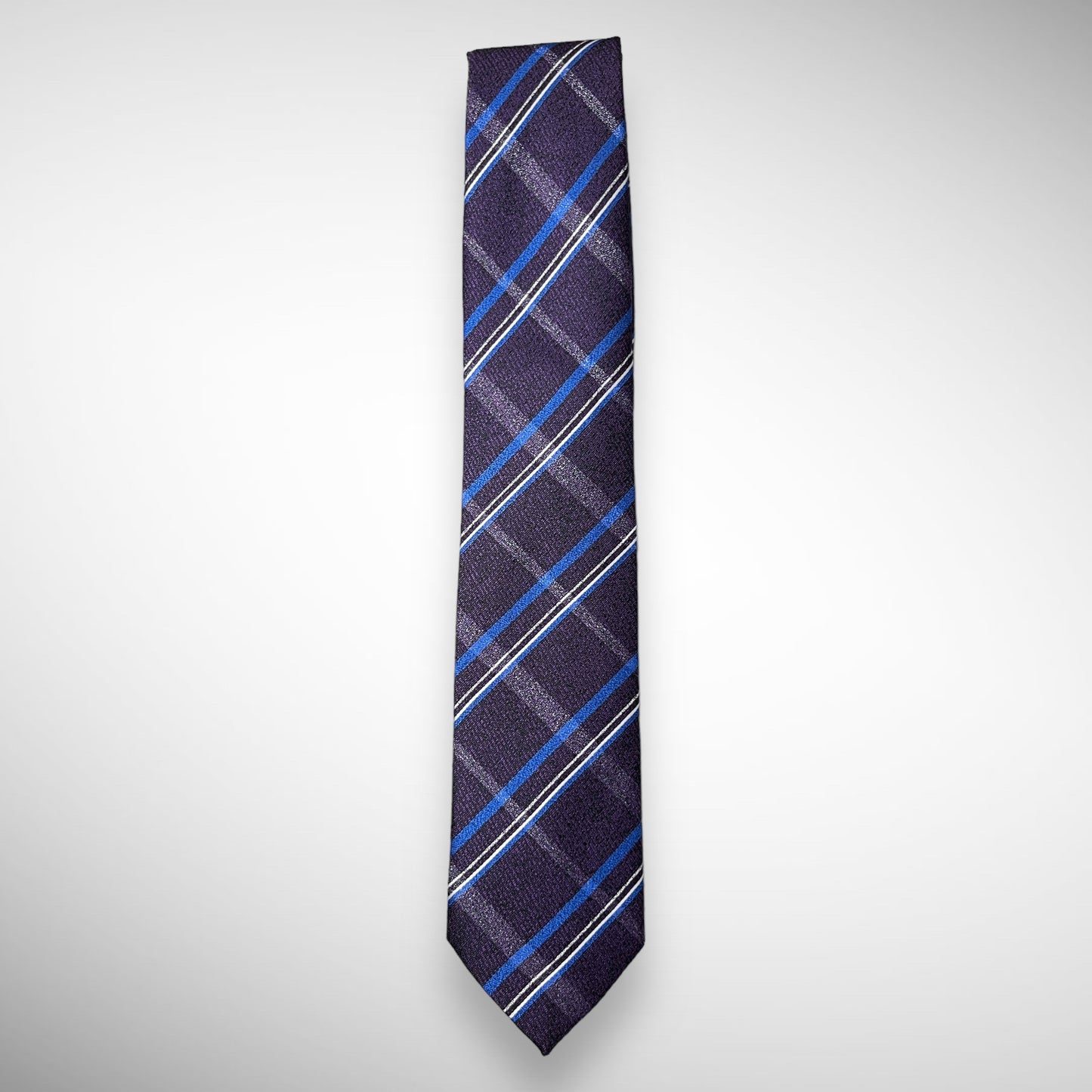 Purple Plaid Tie