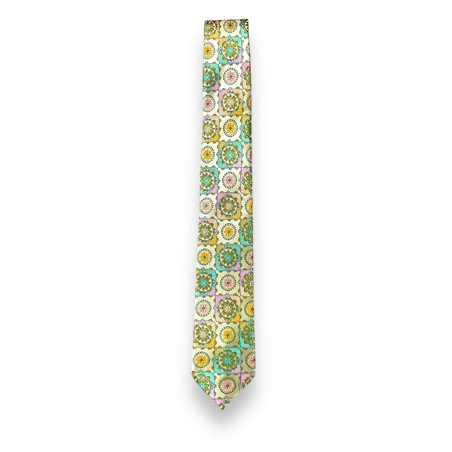 Pista Green Geometric Tie