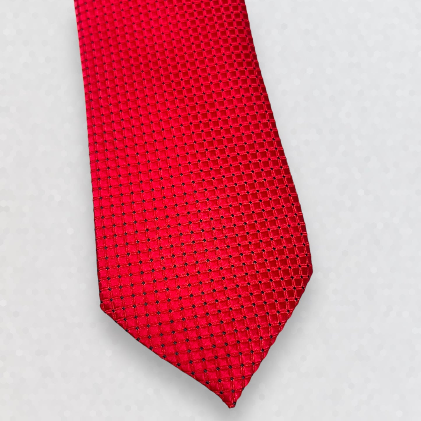 Red Self Squared Tie