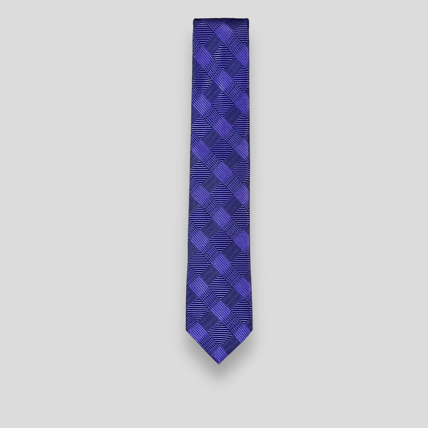 Purple Mauve Self Check Tie