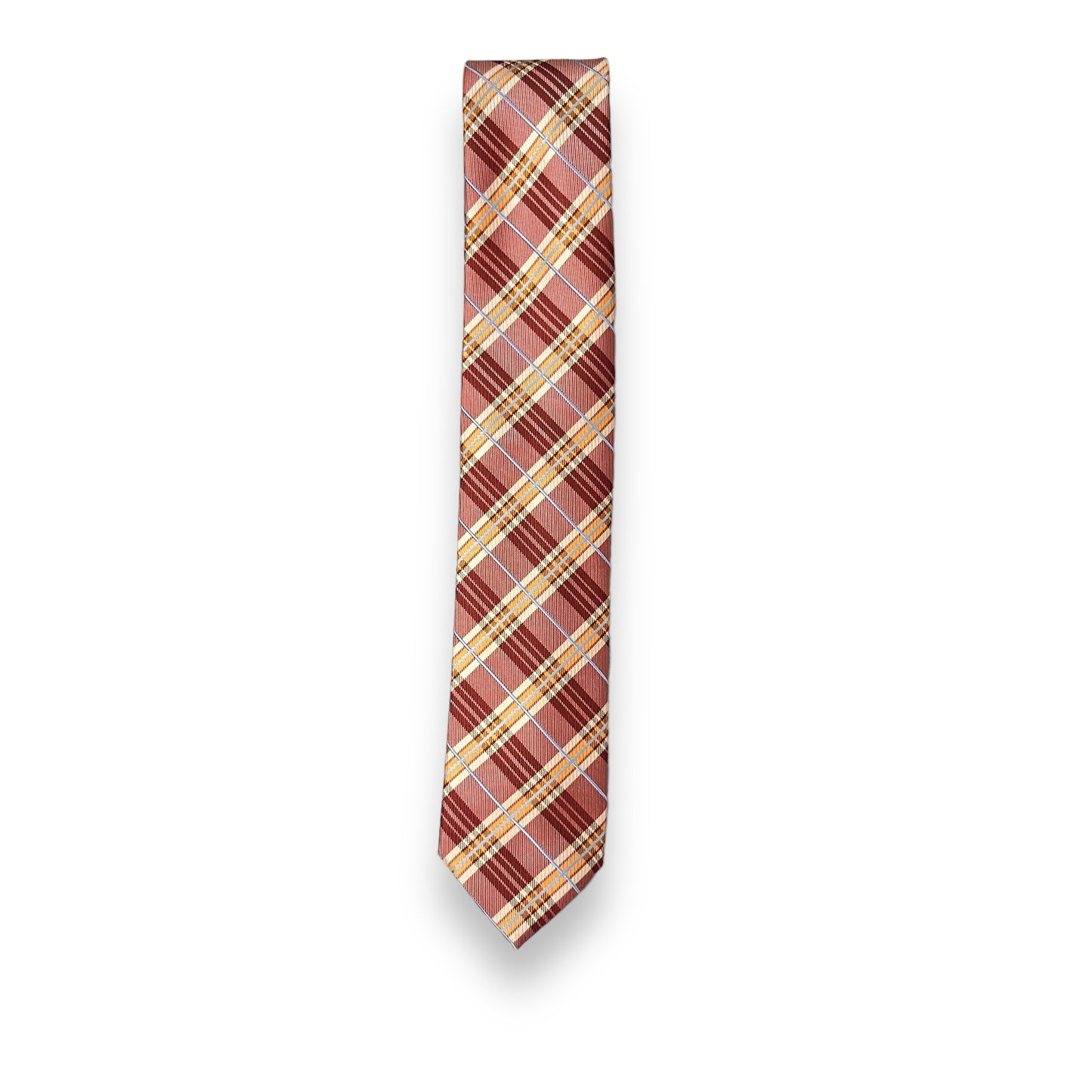 Rust Plaided Tie