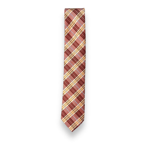 Rust Plaided Tie