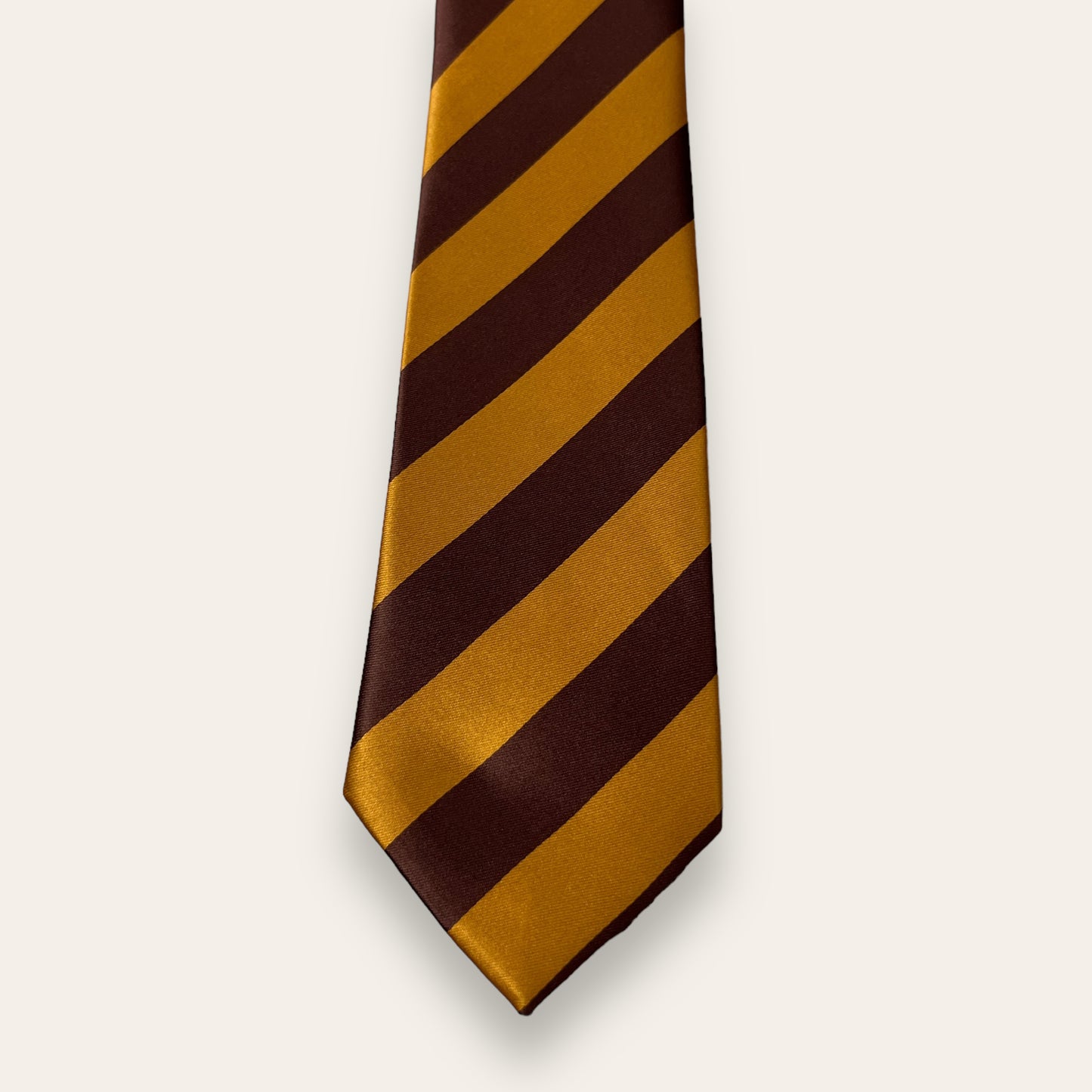 Brown And Gold Stripe Tie