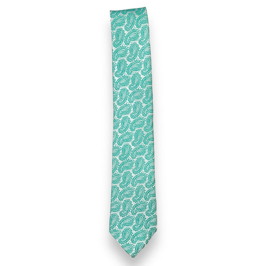 Sea Green Paisley Tie