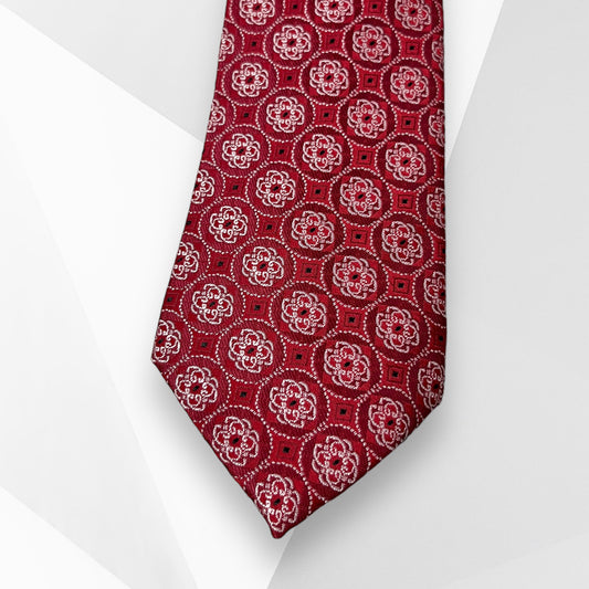 Red Foulard Tie