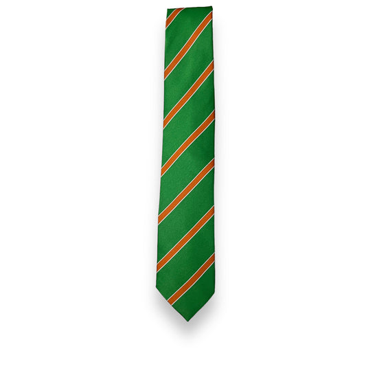 Green And Orange Stripe Tie