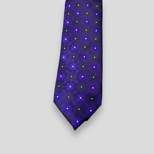 Purple Pixelated Dot Tie