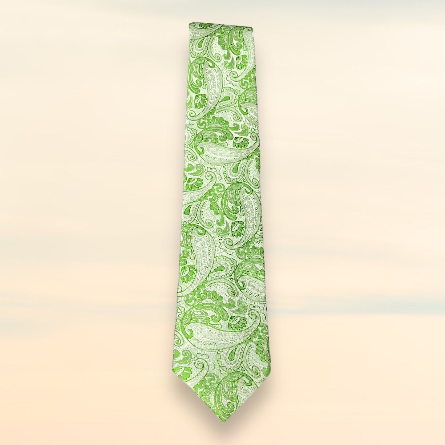 Green Paisley Tie