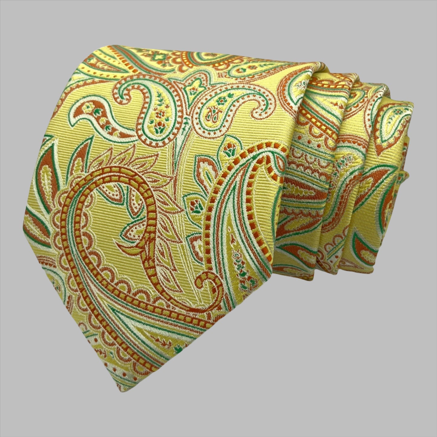 Yellow Paisley Tie Combo