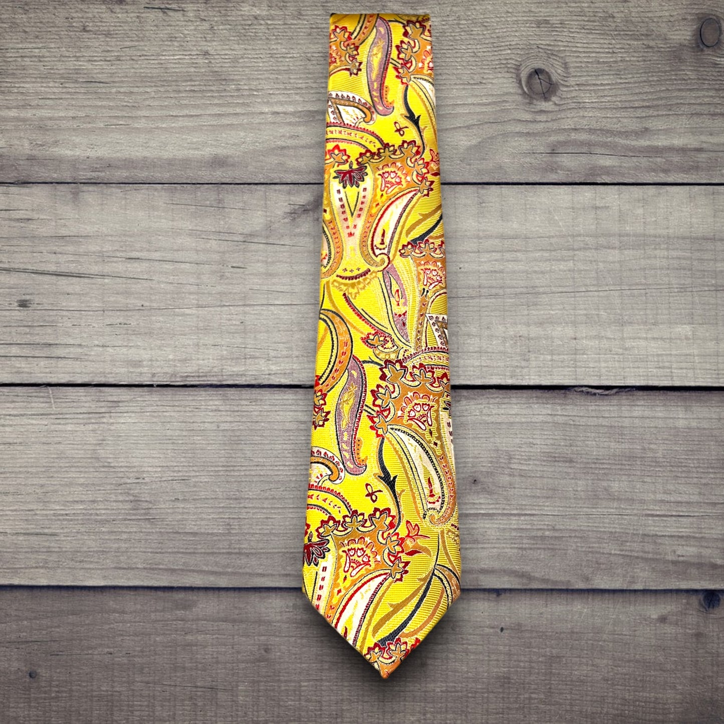 Yellow Paisley Tie