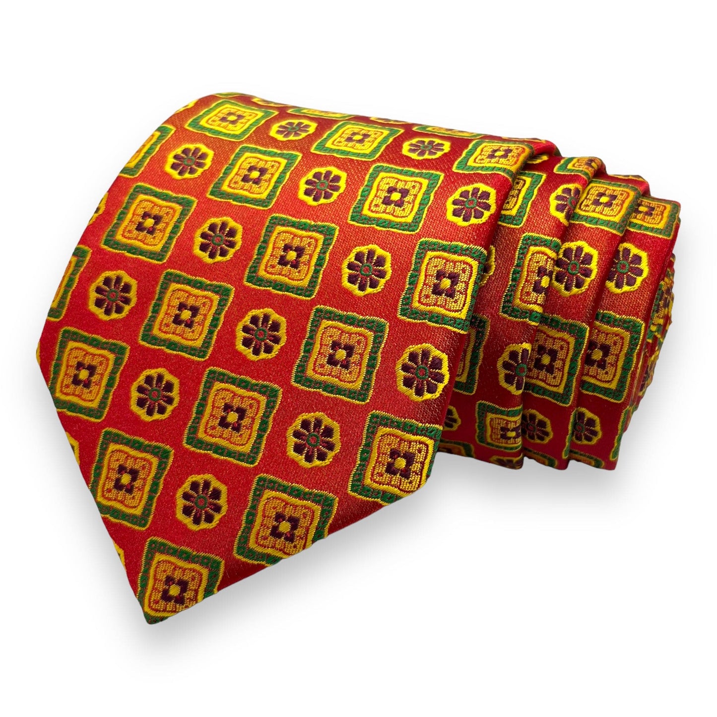 Red Foulard Tie Combo