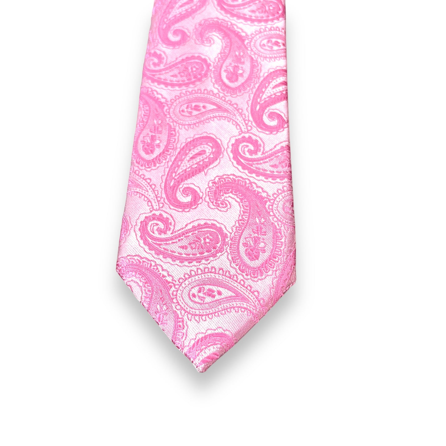 Light Hot Pink Self Paisley Tie