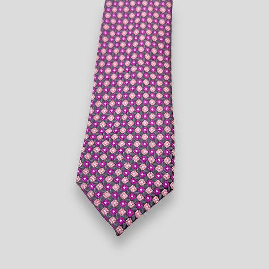 Pink Geometric Tie