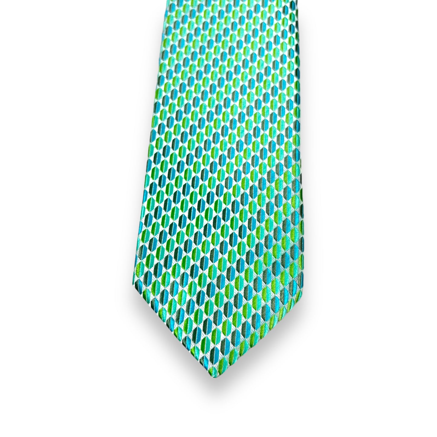 Aqua Geometric Tie