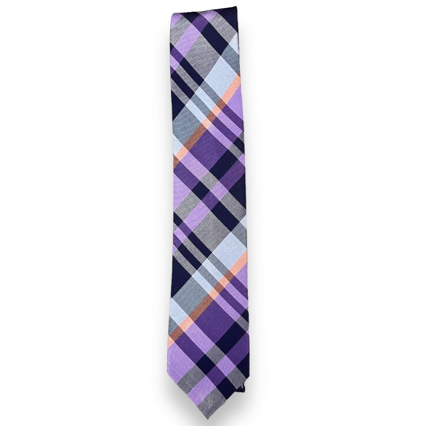 Purple Plaid Tie