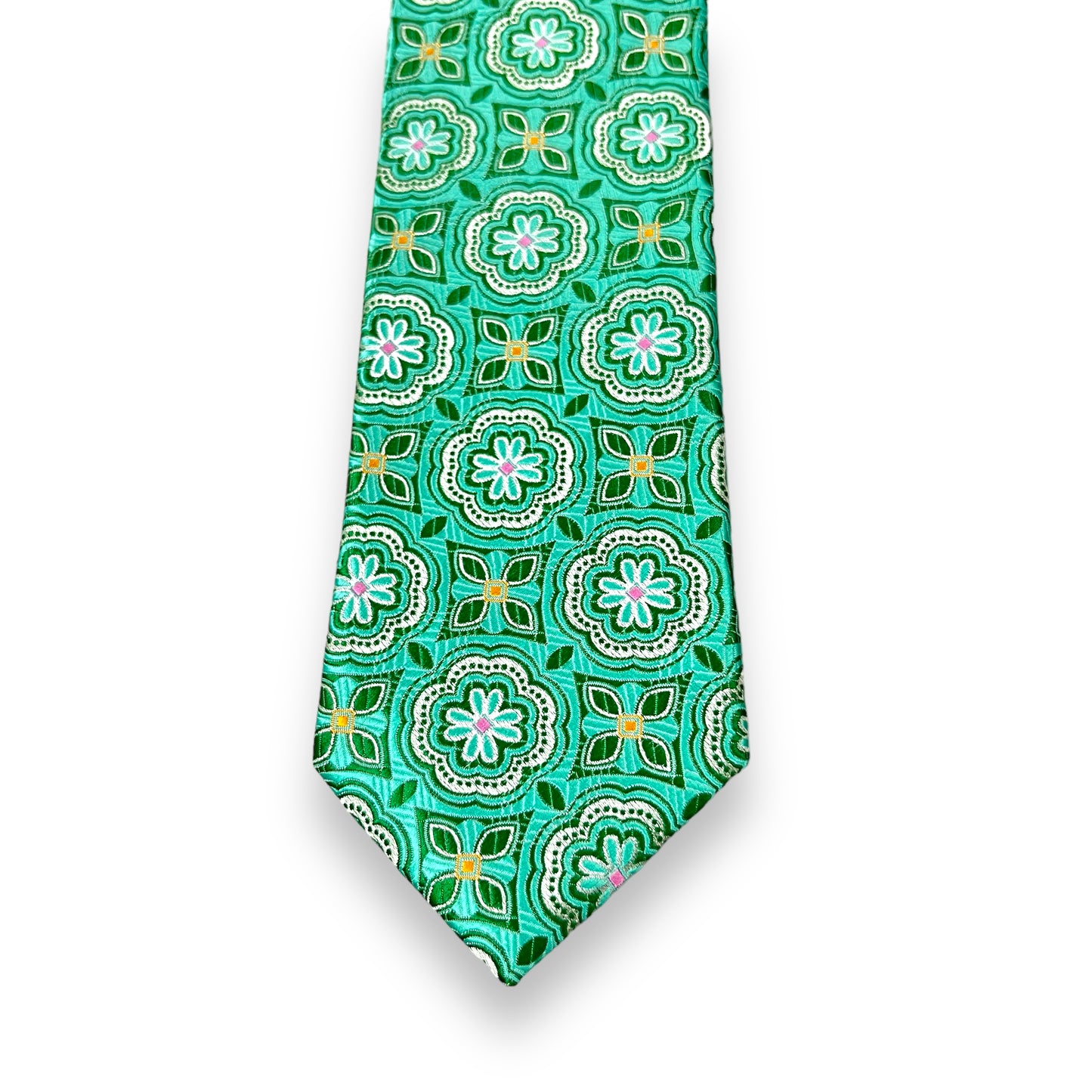 Sea Green Geometric Tie