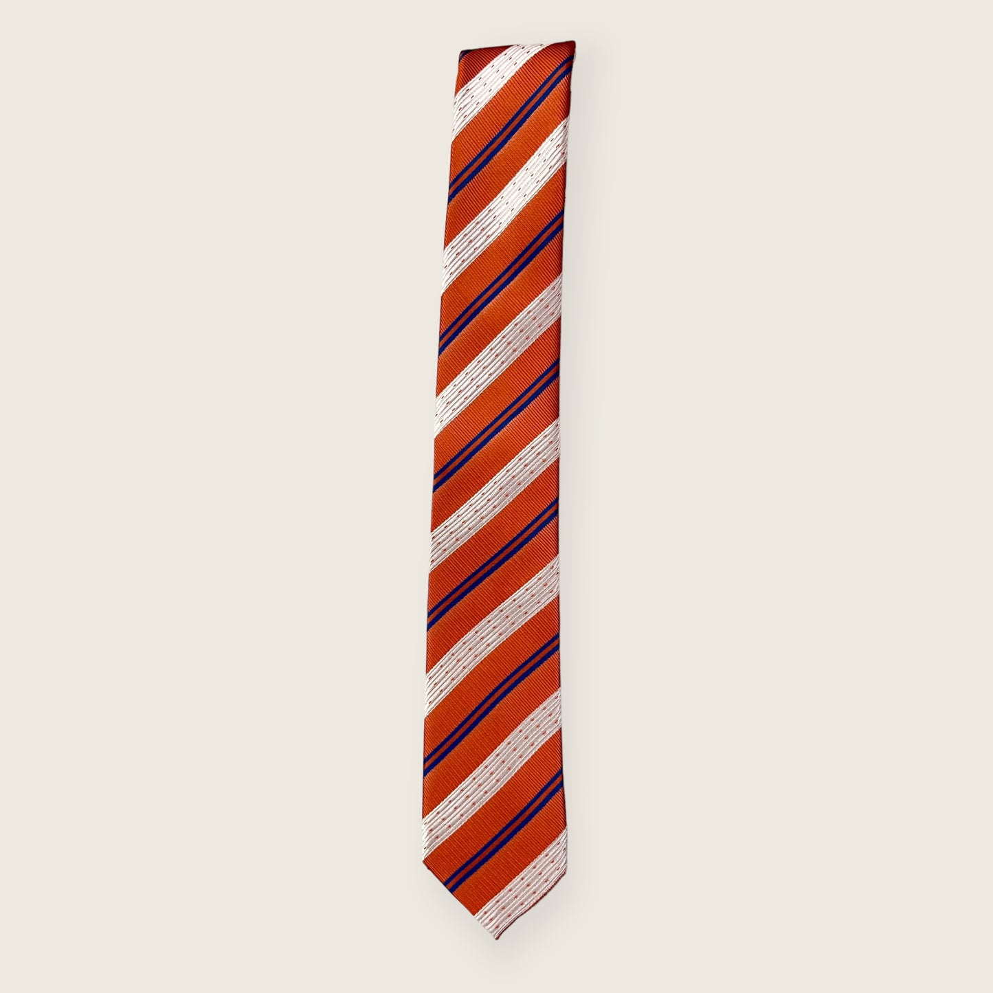 Orange Striped Tie