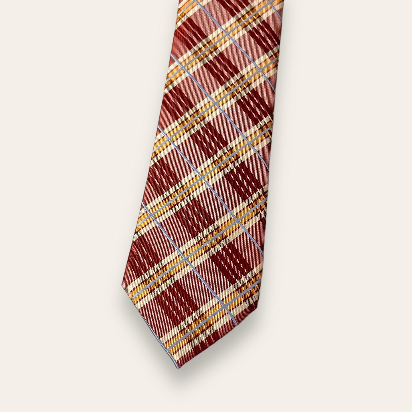 Rust Plaided Tie