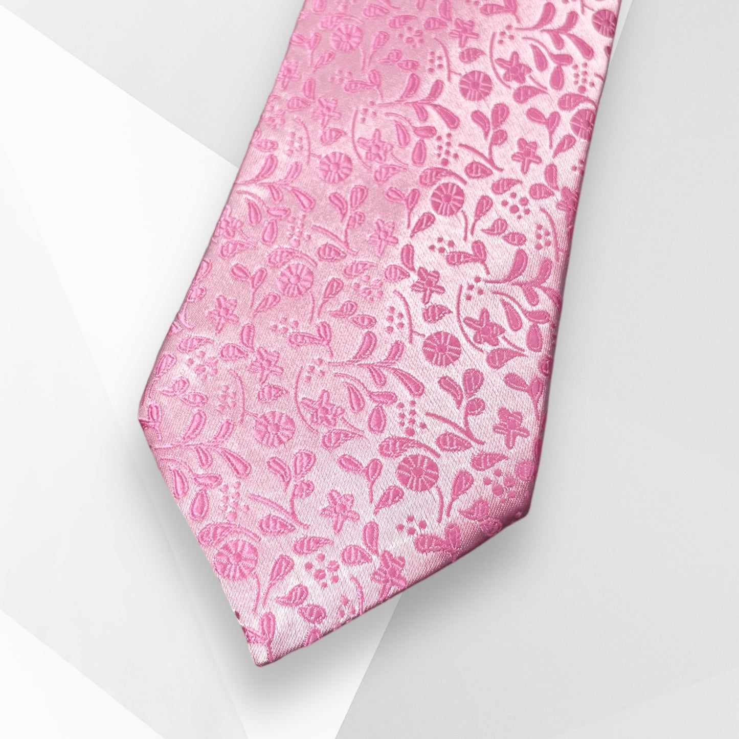 Pink Floral Tie